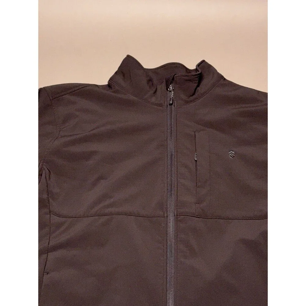 Free Country Men’s Full Zip Fleece Jacket w/ Zip Pockets Black L
